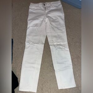 White ripped jeans from target size 00/24R